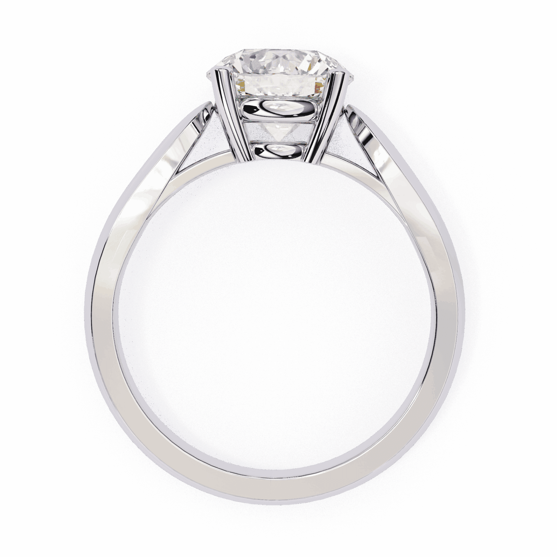 2 Carat Round Heritage Solitaire Band in Moissanite | House of Estara