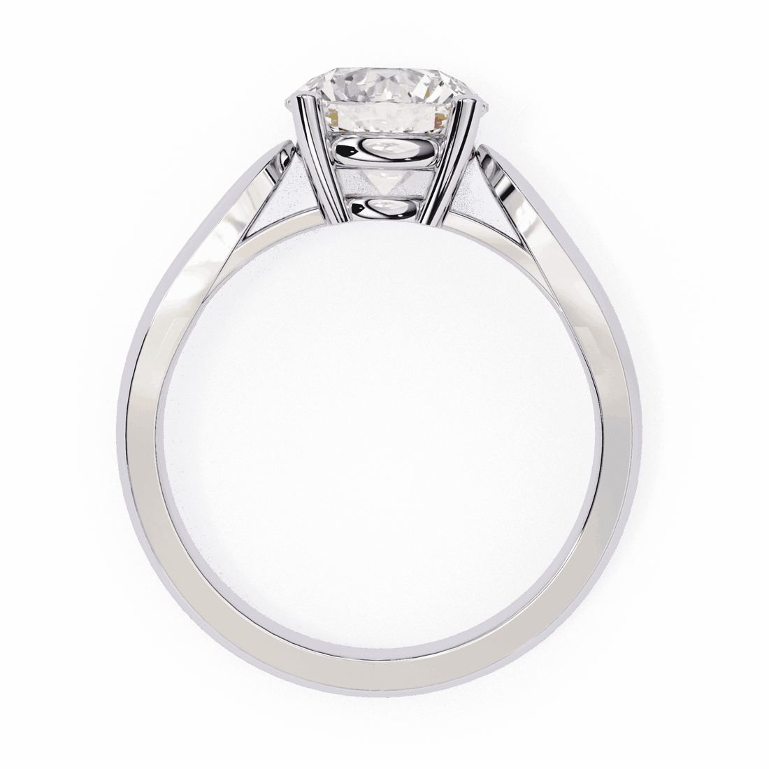 2 Carat Round Heritage Solitaire Band in Moissanite | House of Estara