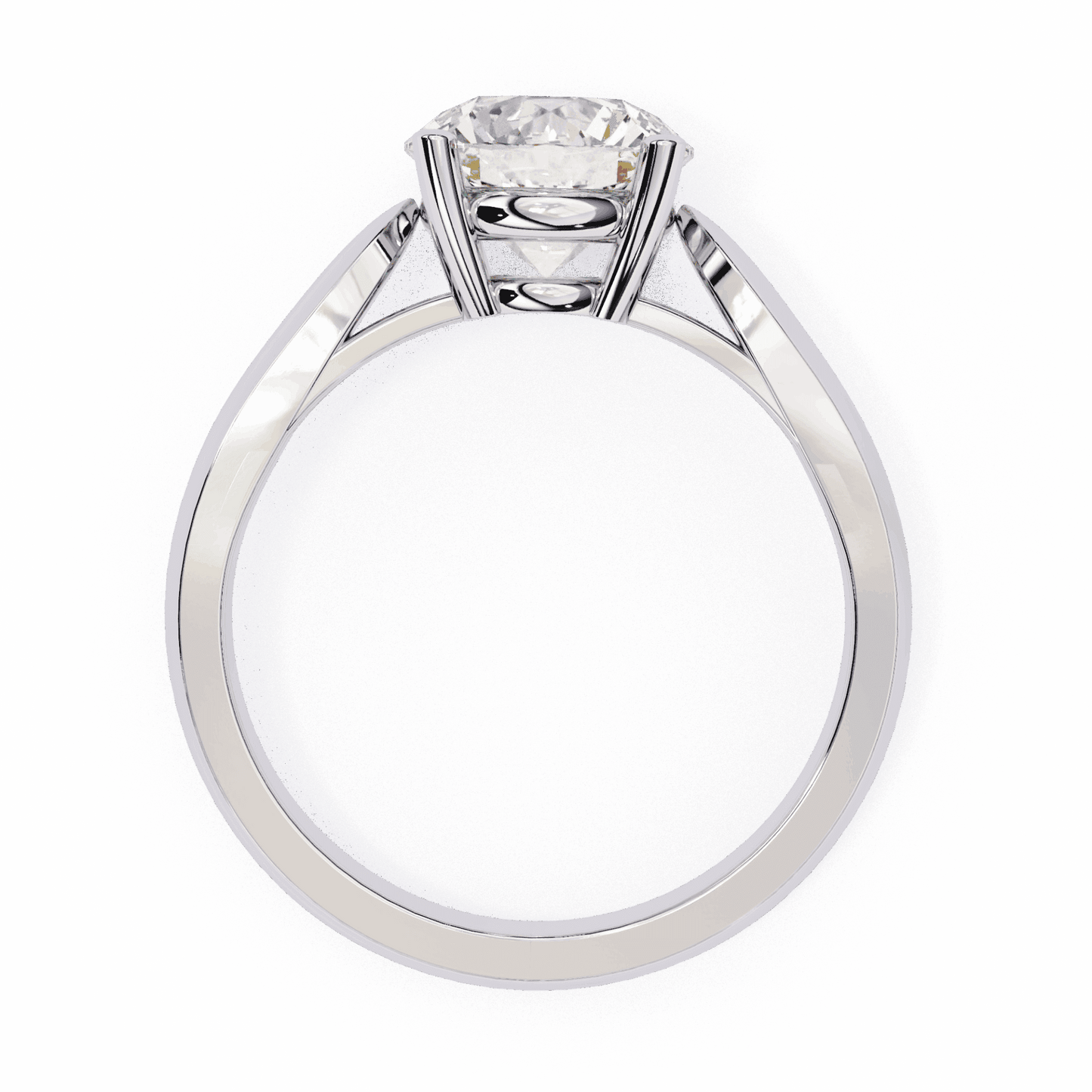2 Carat Round Heritage Solitaire Band in Moissanite | House of Estara