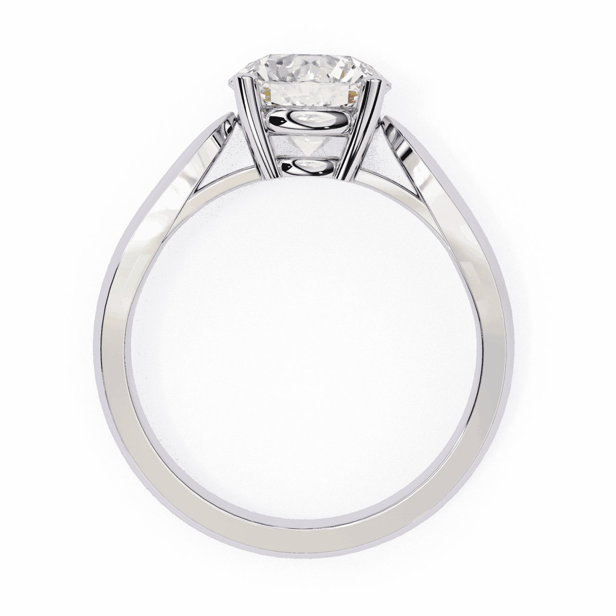 2 Carat Round Heritage Solitaire Band in Moissanite | House of Estara