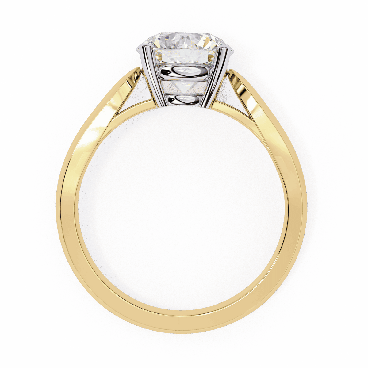 2 Carat Round Heritage Solitaire Band in Moissanite | House of Estara