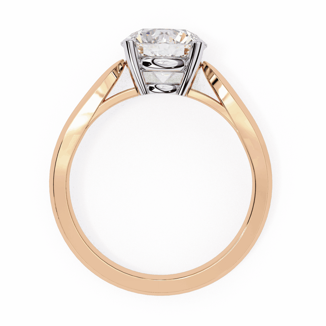 2 Carat Round Heritage Solitaire Band in Moissanite | House of Estara
