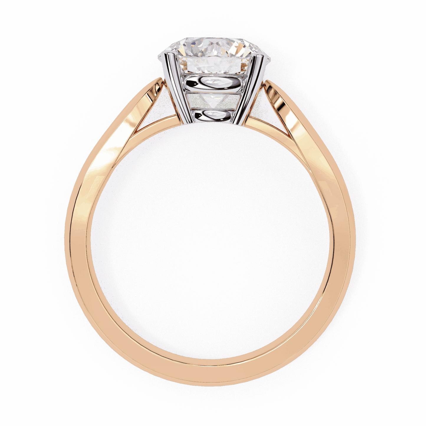 2 Carat Round Heritage Solitaire Band in Moissanite | House of Estara