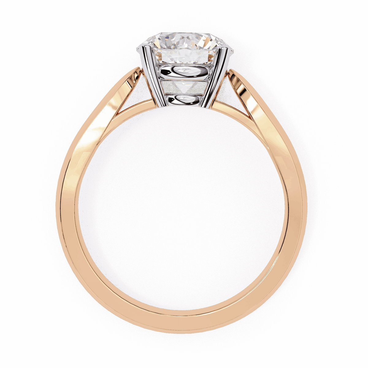 2 Carat Round Heritage Solitaire Band in Moissanite | House of Estara