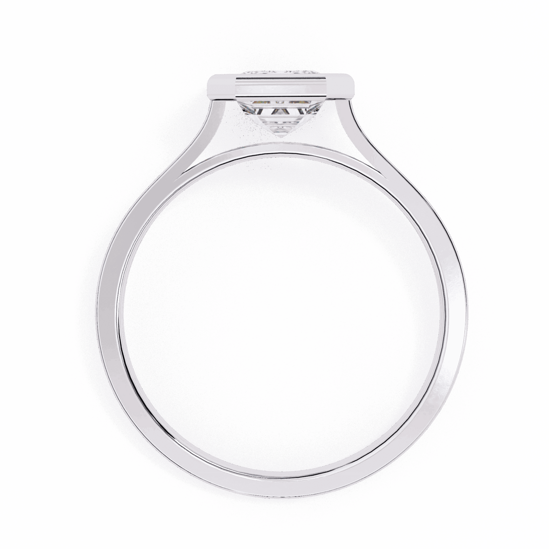 1.25 Carat Emerald Minimalist Solitaire Engagement Ring in Moissanite | House of Estara
