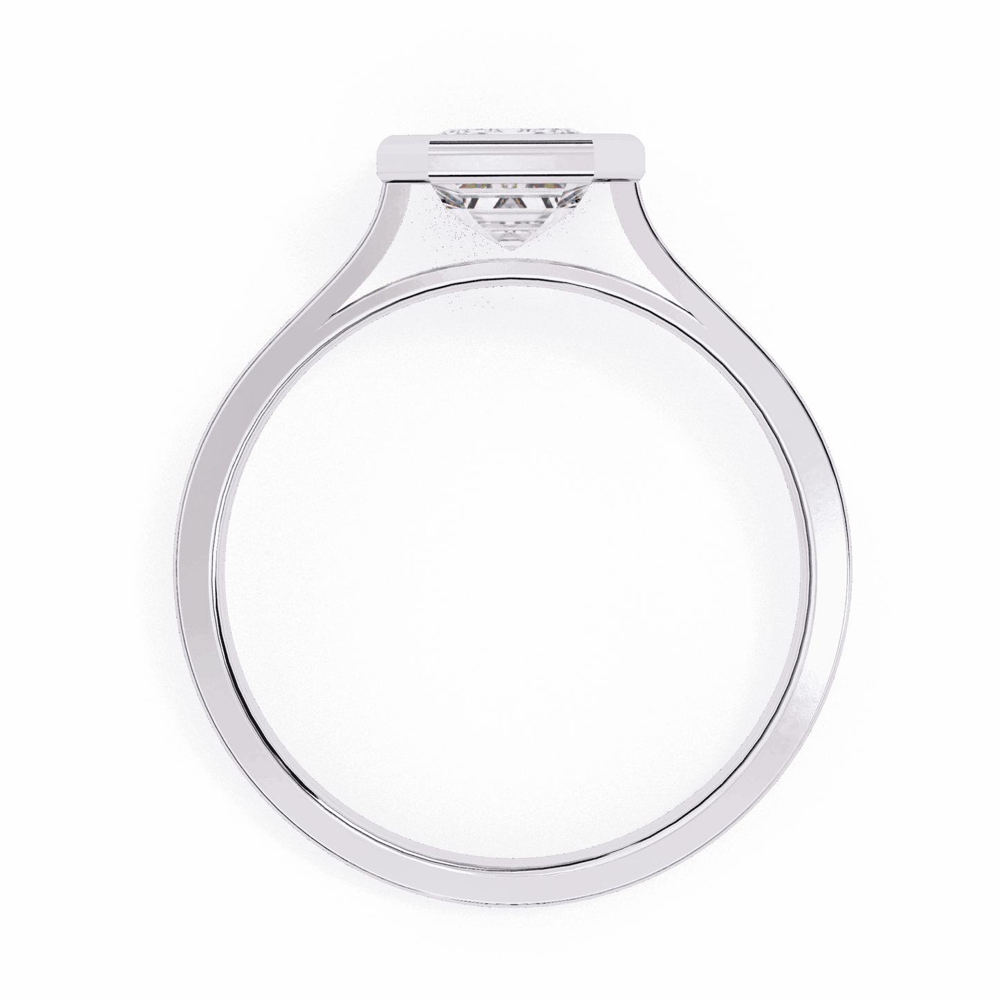 1.25 Carat Emerald Minimalist Solitaire Engagement Ring in Moissanite | House of Estara