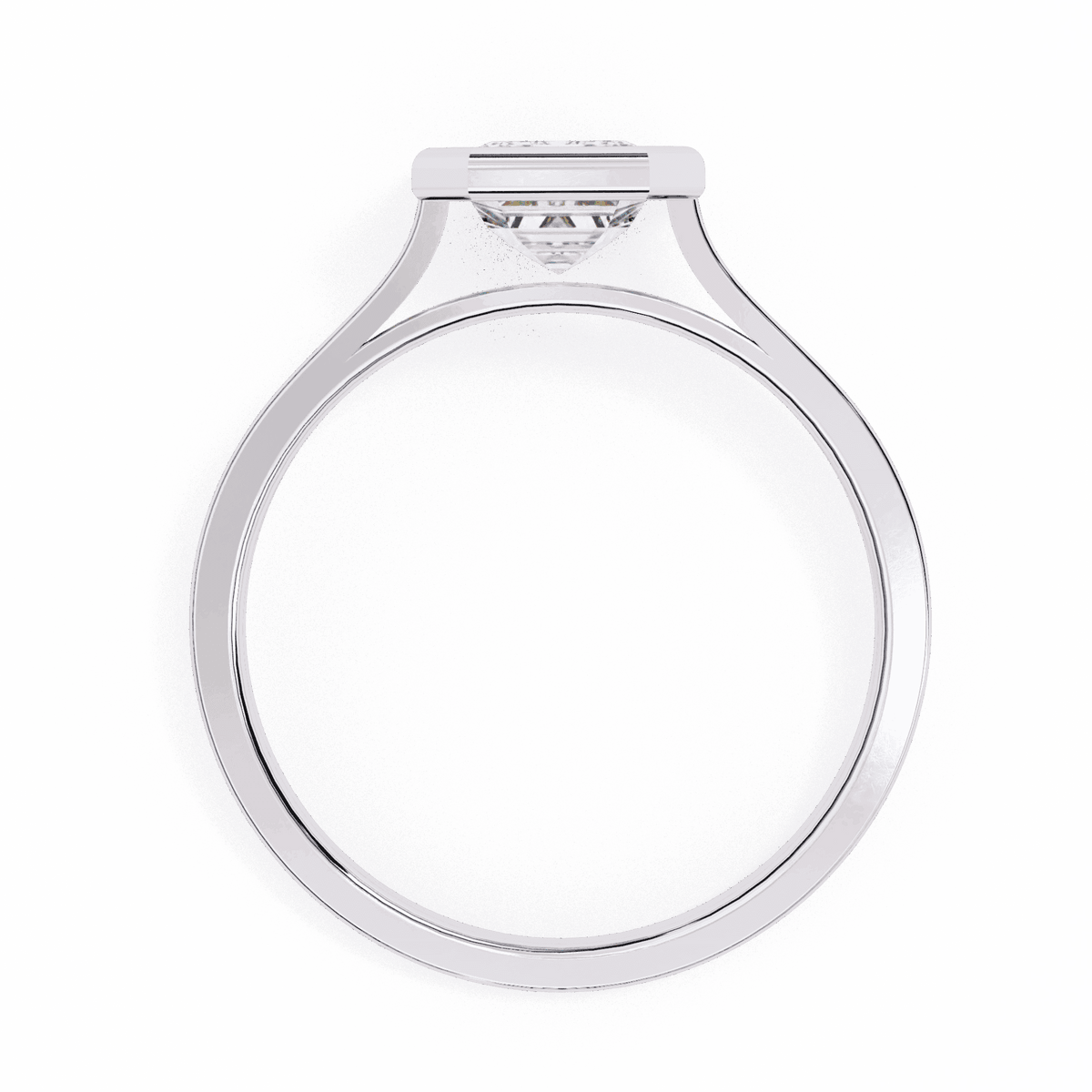 1.25 Carat Emerald Minimalist Solitaire Engagement Ring in Moissanite | House of Estara