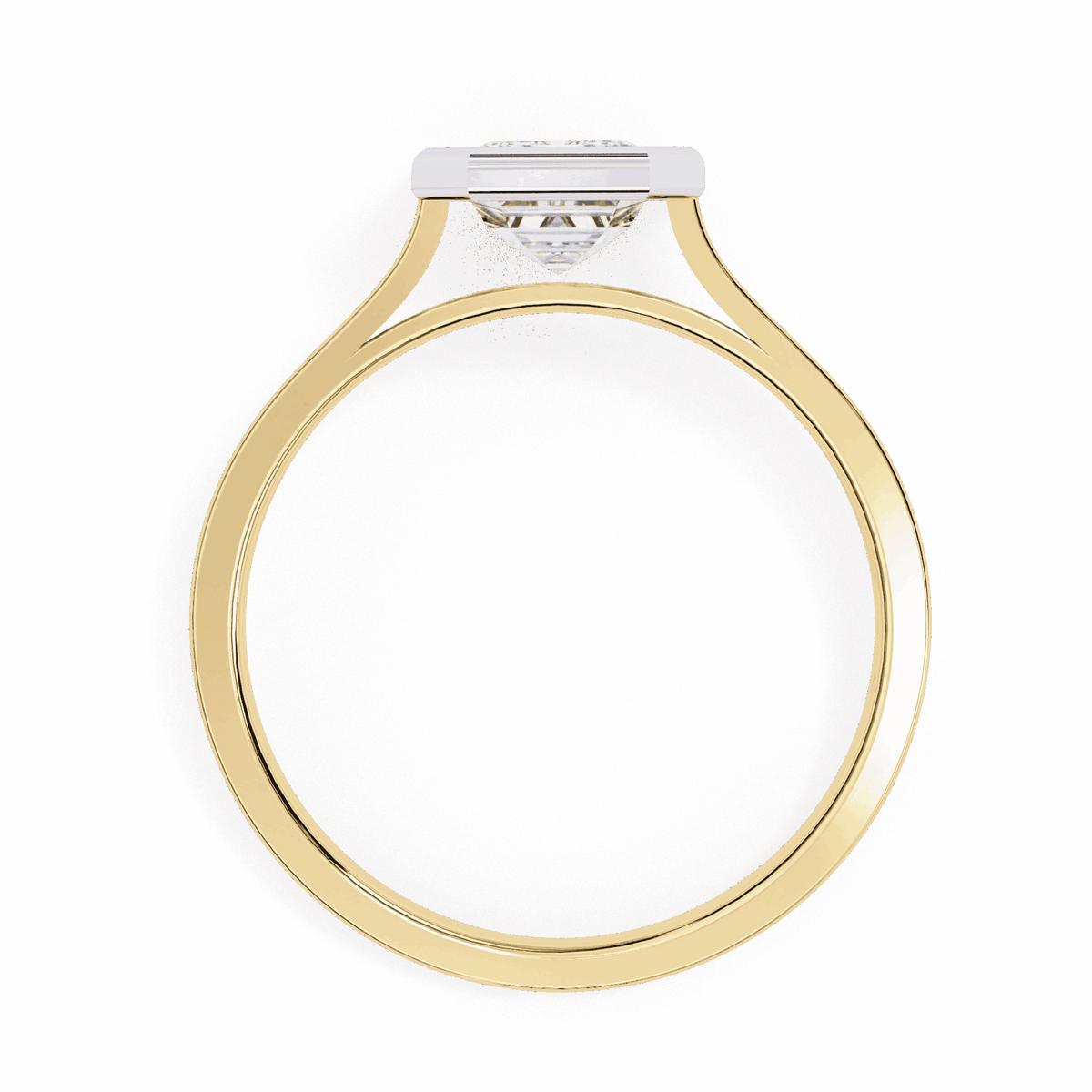 1.25 Carat Emerald Minimalist Solitaire Engagement Ring in Moissanite | House of Estara
