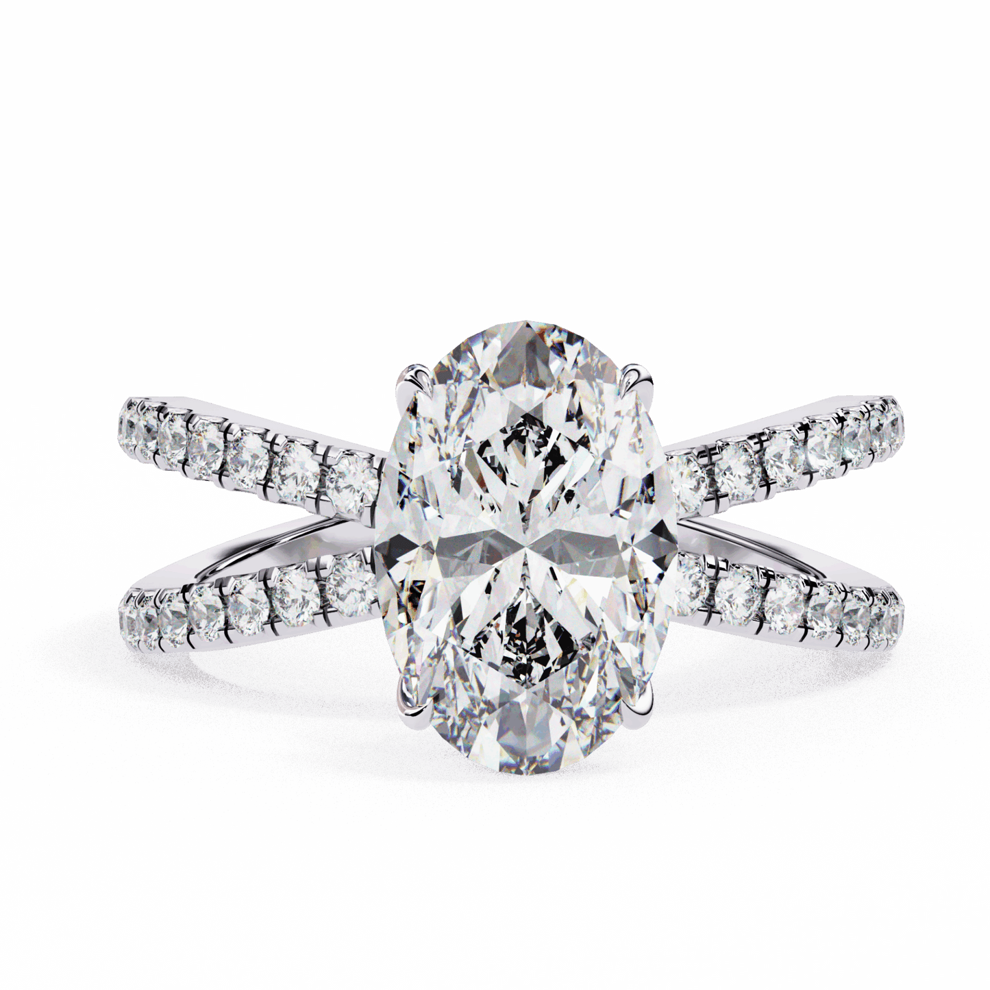1.5 Carat Oval Eternal Spark Solitaire Ring in Moissanite | House of Estara