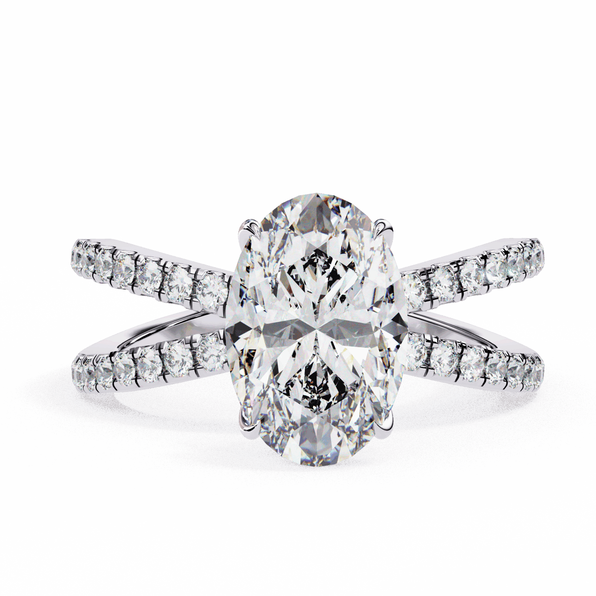 1.5 Carat Oval Eternal Spark Solitaire Ring in Moissanite | House of Estara
