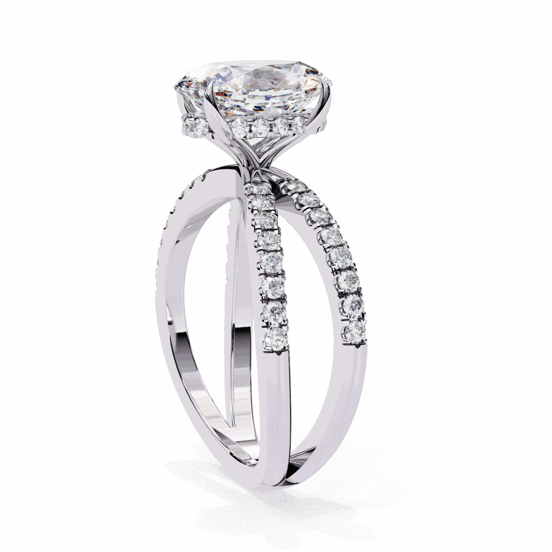 1.5 Carat Oval Eternal Spark Solitaire Ring in Moissanite | House of Estara