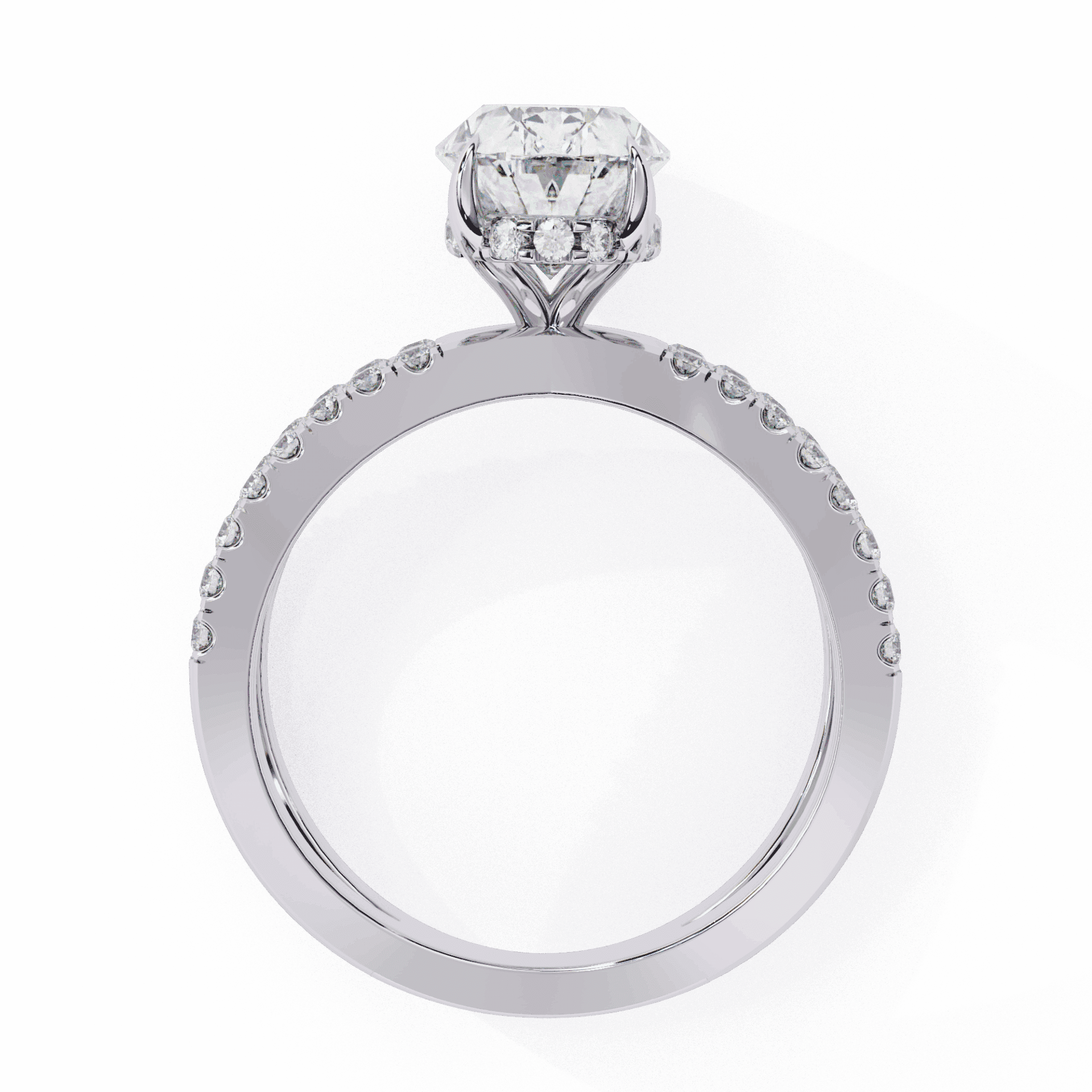 1.5 Carat Oval Eternal Spark Solitaire Ring in Moissanite | House of Estara
