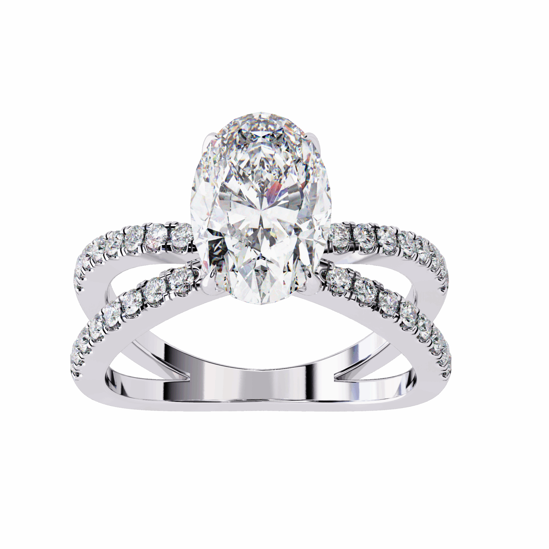1.5 Carat Oval Eternal Spark Solitaire Ring in Moissanite | House of Estara
