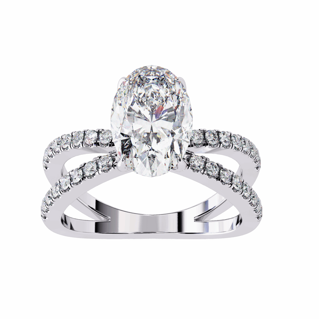 1.5 Carat Oval Eternal Spark Solitaire Ring in Moissanite | House of Estara