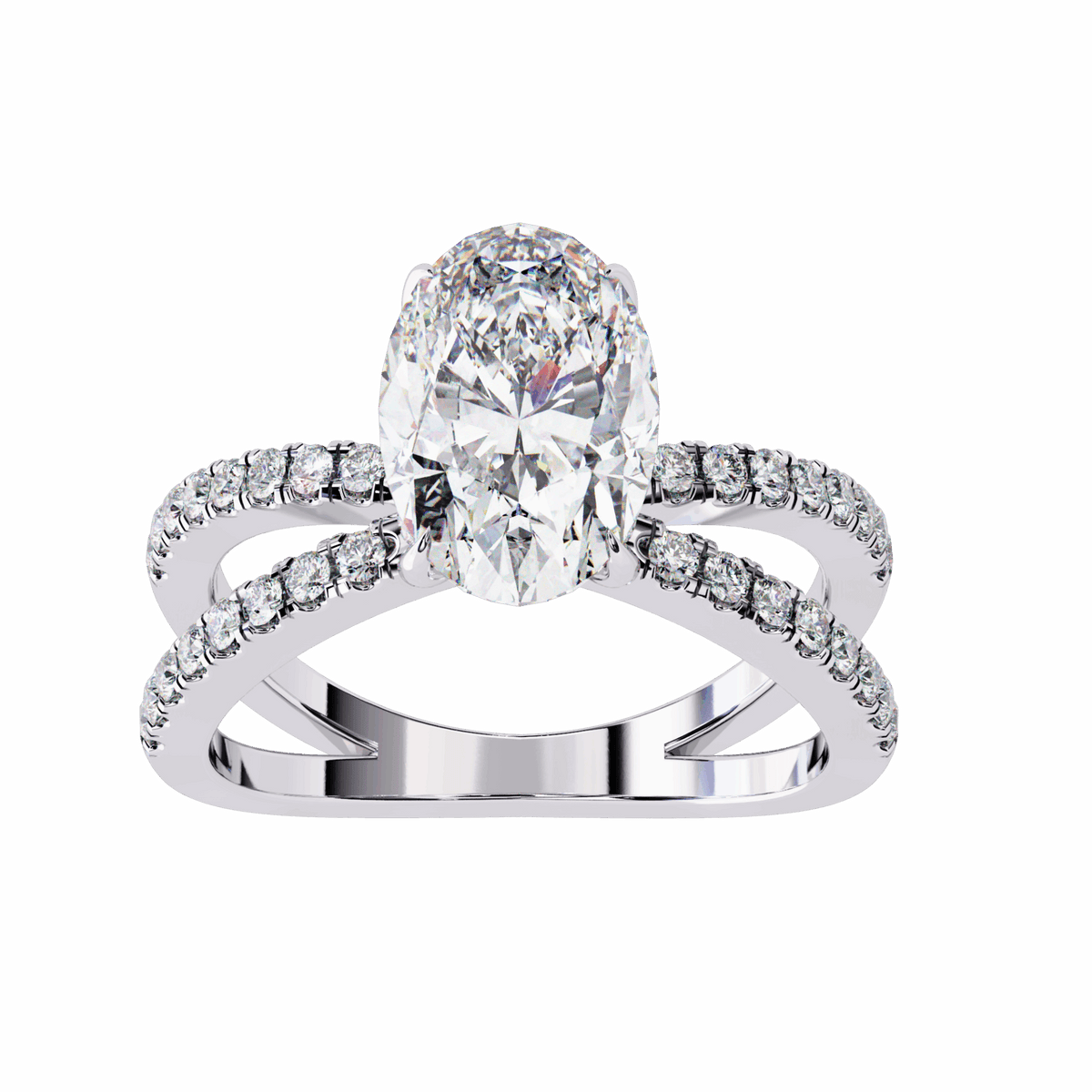 1.5 Carat Oval Eternal Spark Solitaire Ring in Moissanite | House of Estara