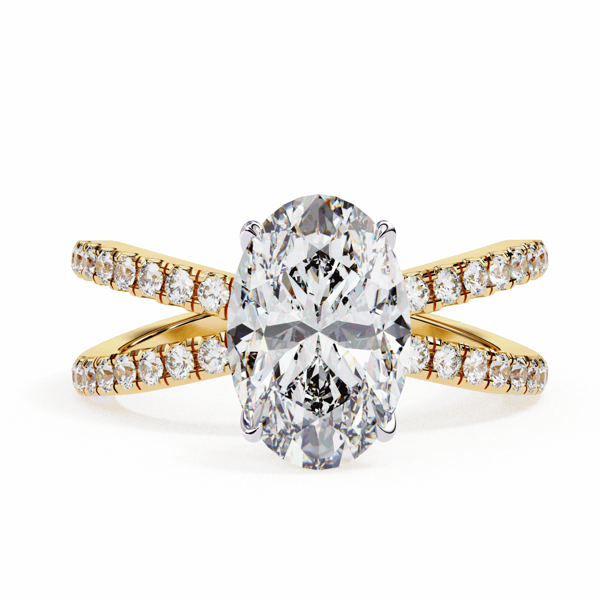 1.5 Carat Oval Eternal Spark Solitaire Ring in Moissanite | House of Estara