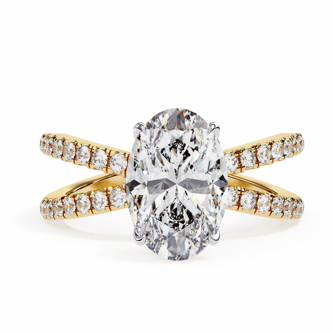 1.5 Carat Oval Eternal Spark Solitaire Ring in Moissanite | House of Estara