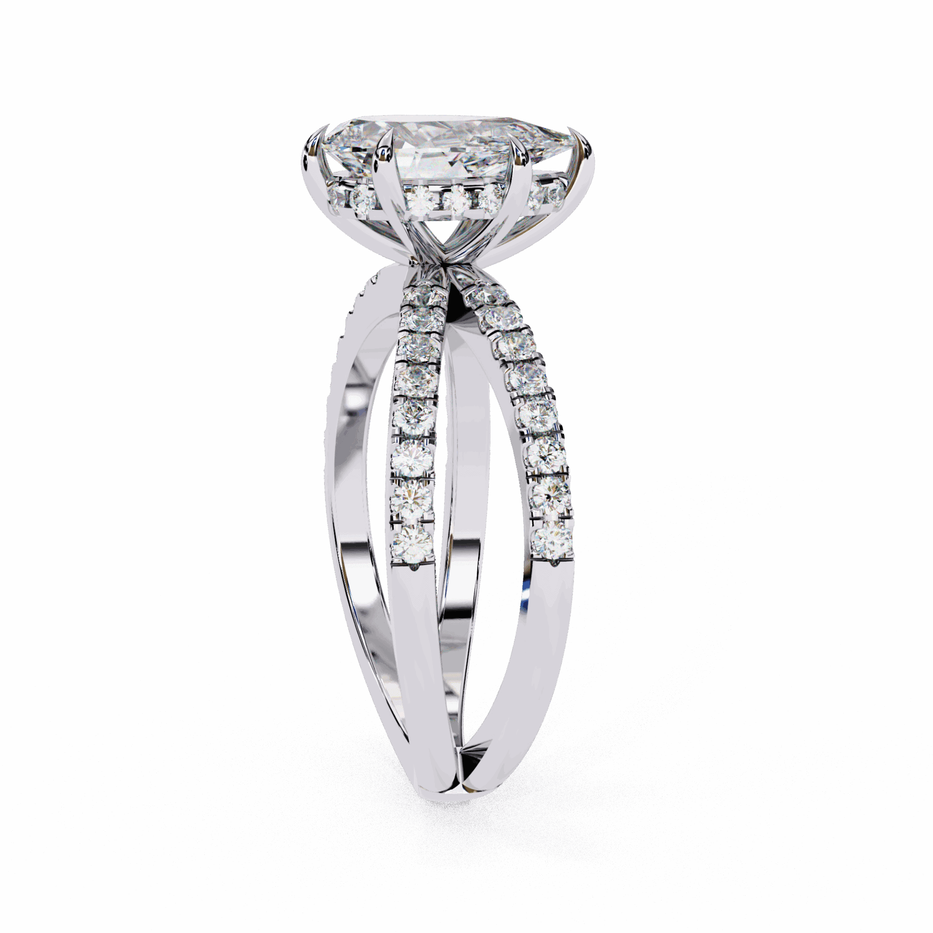 2.25 Carat Pear Eternal Spark Solitaire Ring in Moissanite | House of Estara