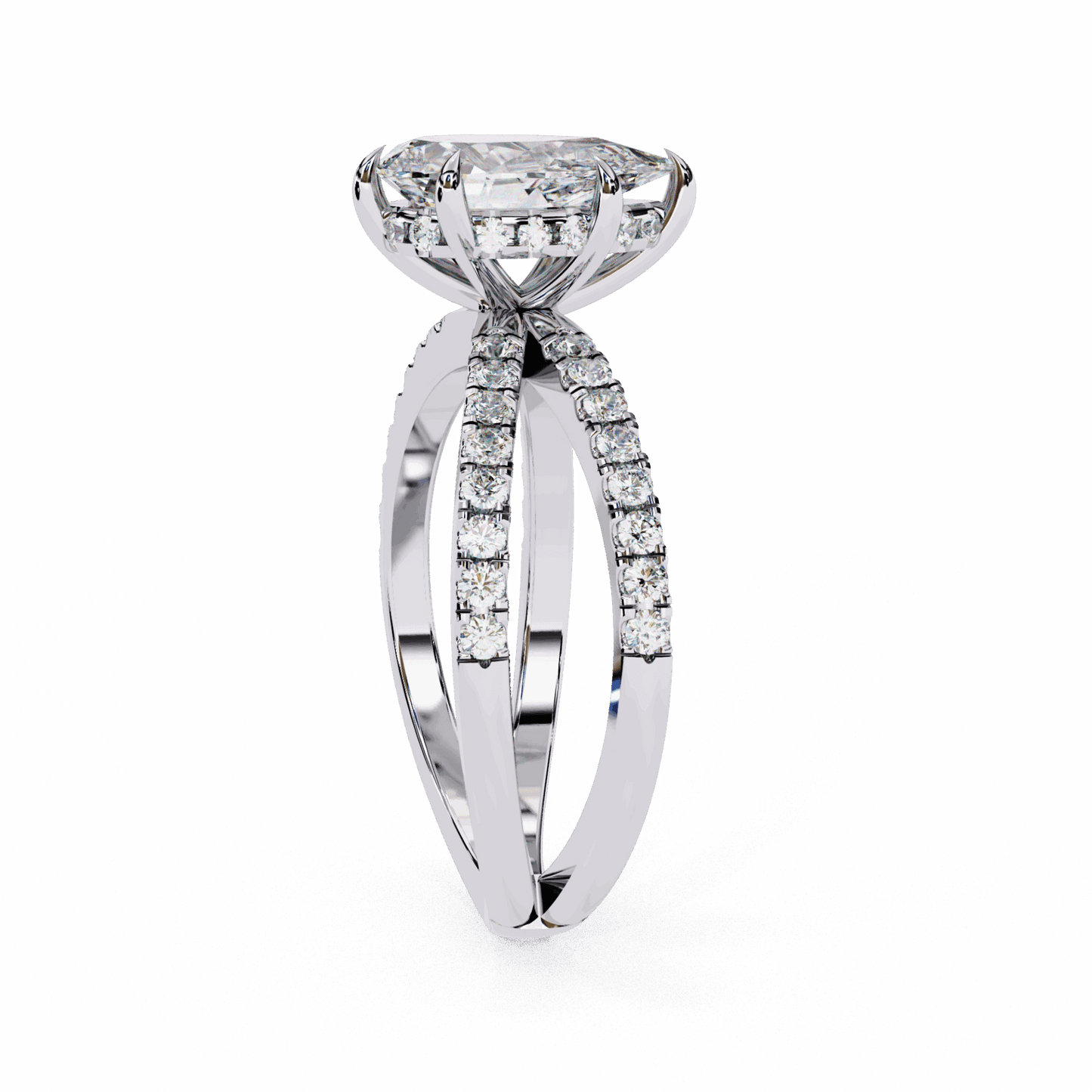 2.25 Carat Pear Eternal Spark Solitaire Ring in Moissanite | House of Estara