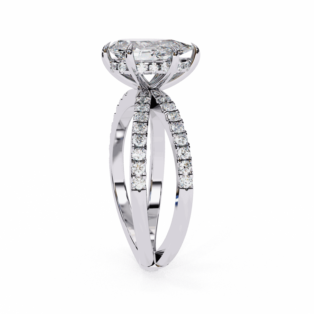 2.25 Carat Pear Eternal Spark Solitaire Ring in Moissanite | House of Estara