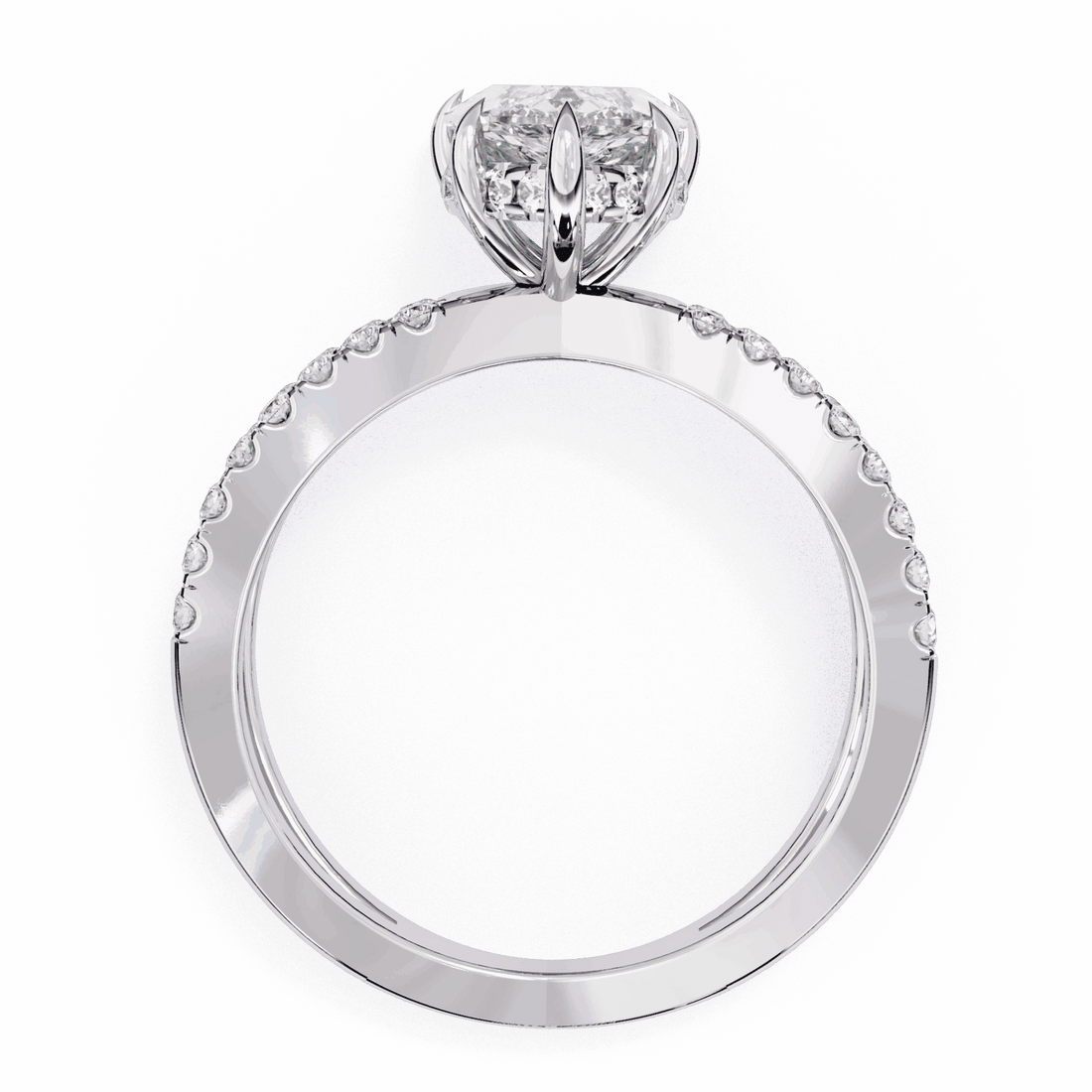 2.25 Carat Pear Eternal Spark Solitaire Ring in Moissanite | House of Estara