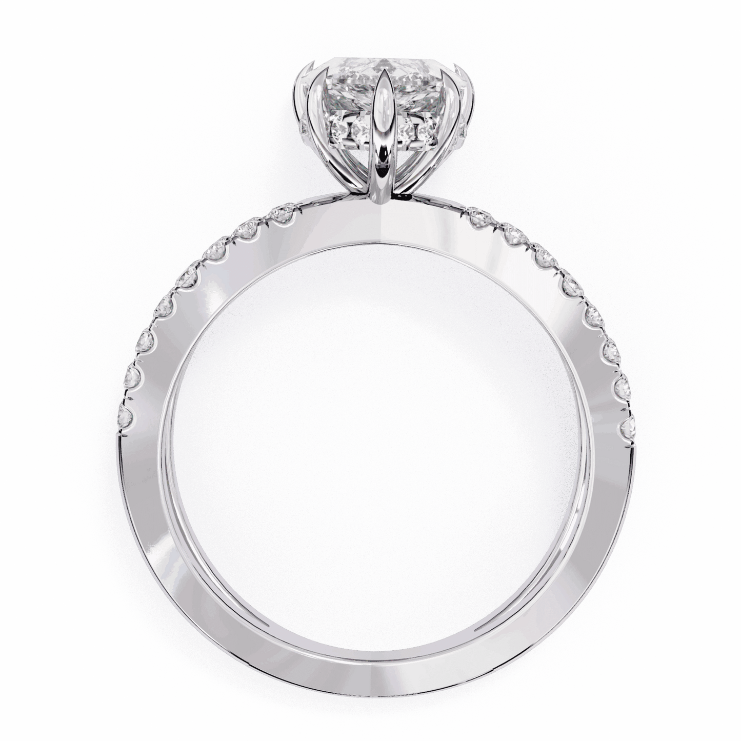 2.25 Carat Pear Eternal Spark Solitaire Ring in Moissanite | House of Estara
