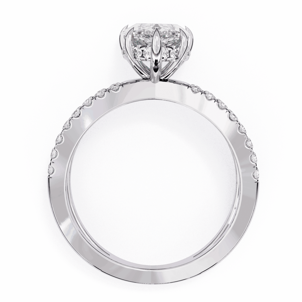 2.25 Carat Pear Eternal Spark Solitaire Ring in Moissanite | House of Estara