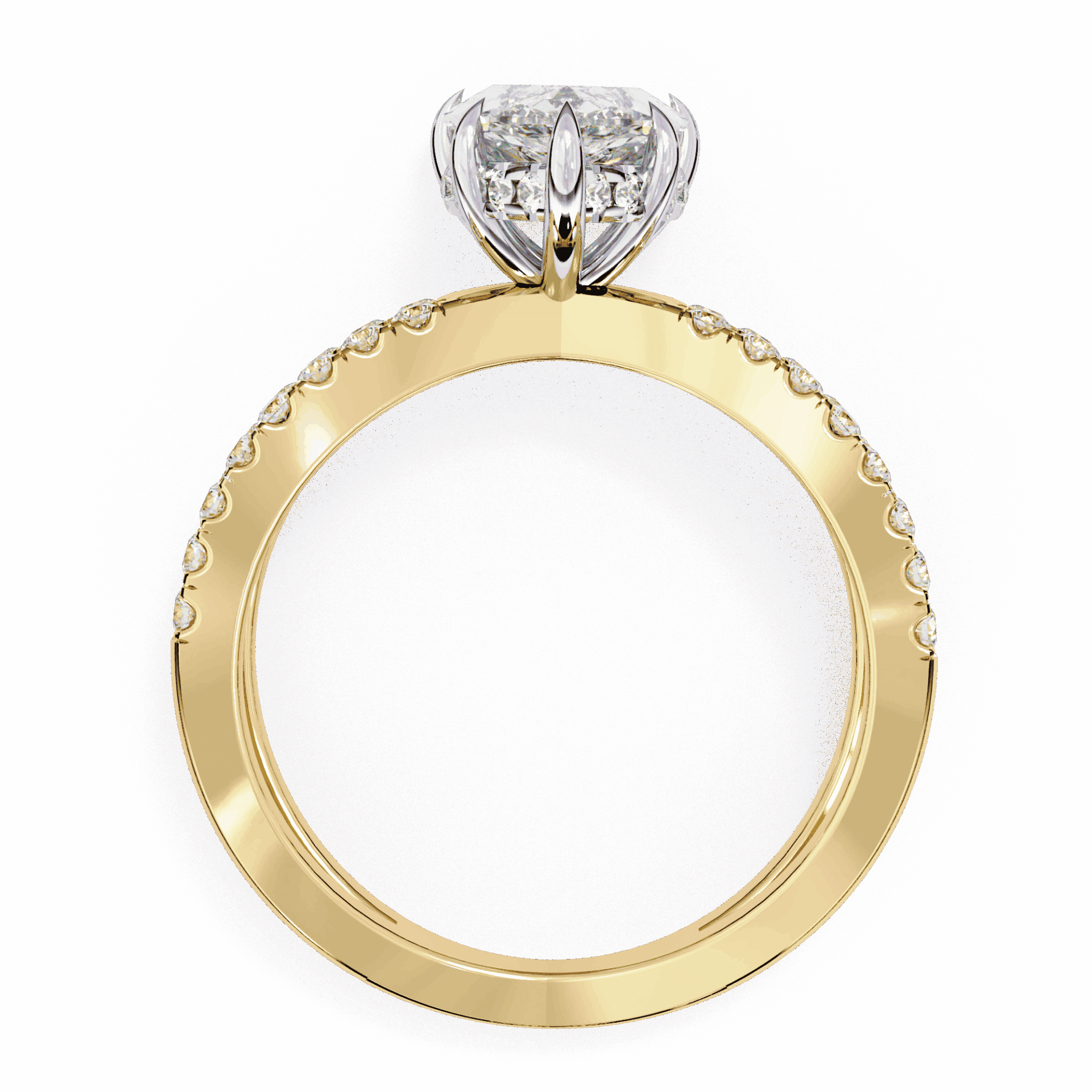 2.25 Carat Pear Eternal Spark Solitaire Ring in Moissanite | House of Estara