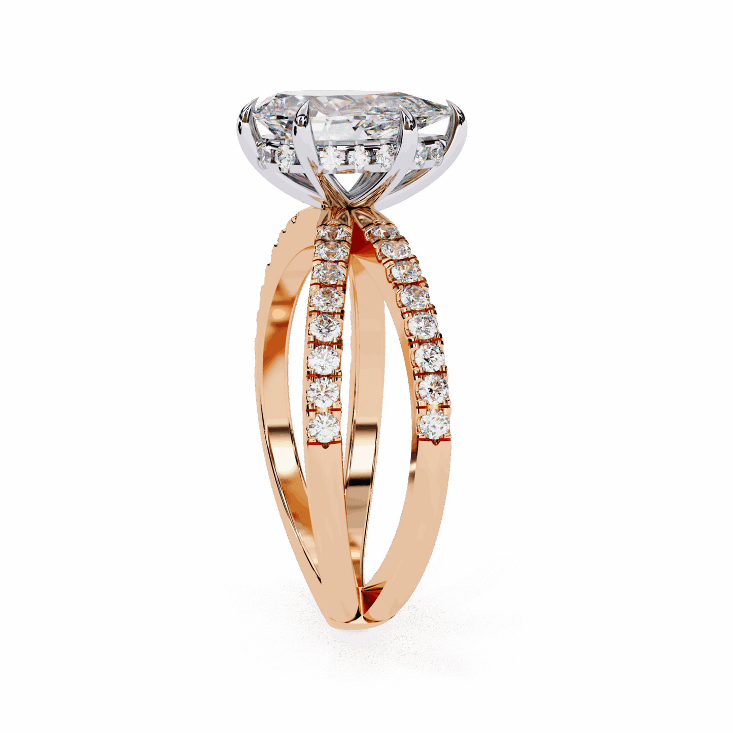 2.25 Carat Pear Eternal Spark Solitaire Ring in Moissanite | House of Estara