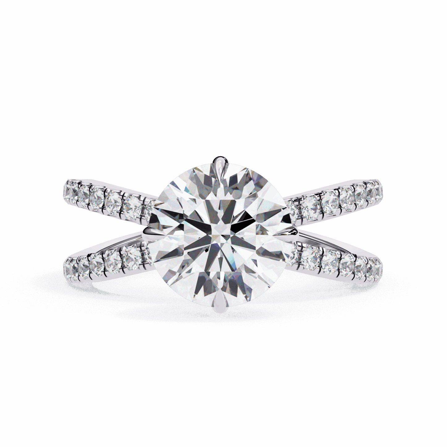 2.75 Carat Round Eternal Spark Solitaire Ring in Moissanite | House of Estara