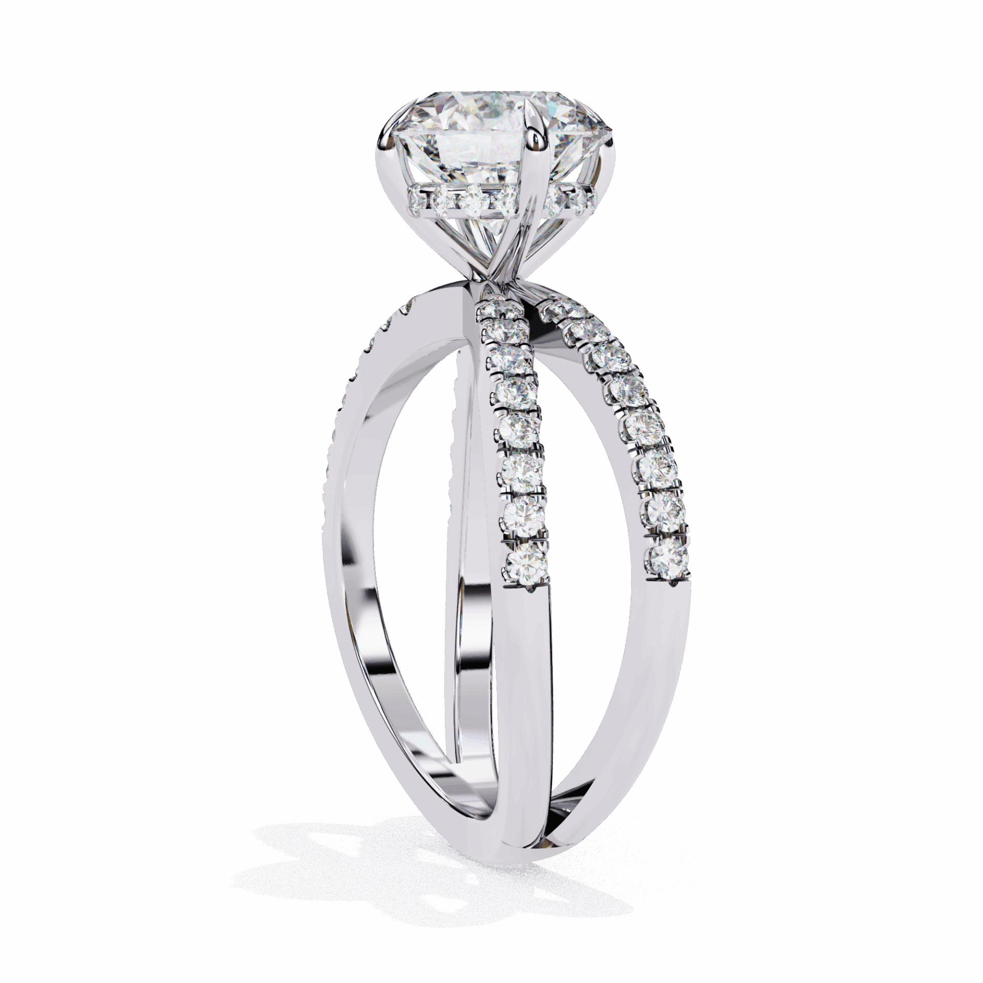 2.75 Carat Round Eternal Spark Solitaire Ring in Moissanite | House of Estara