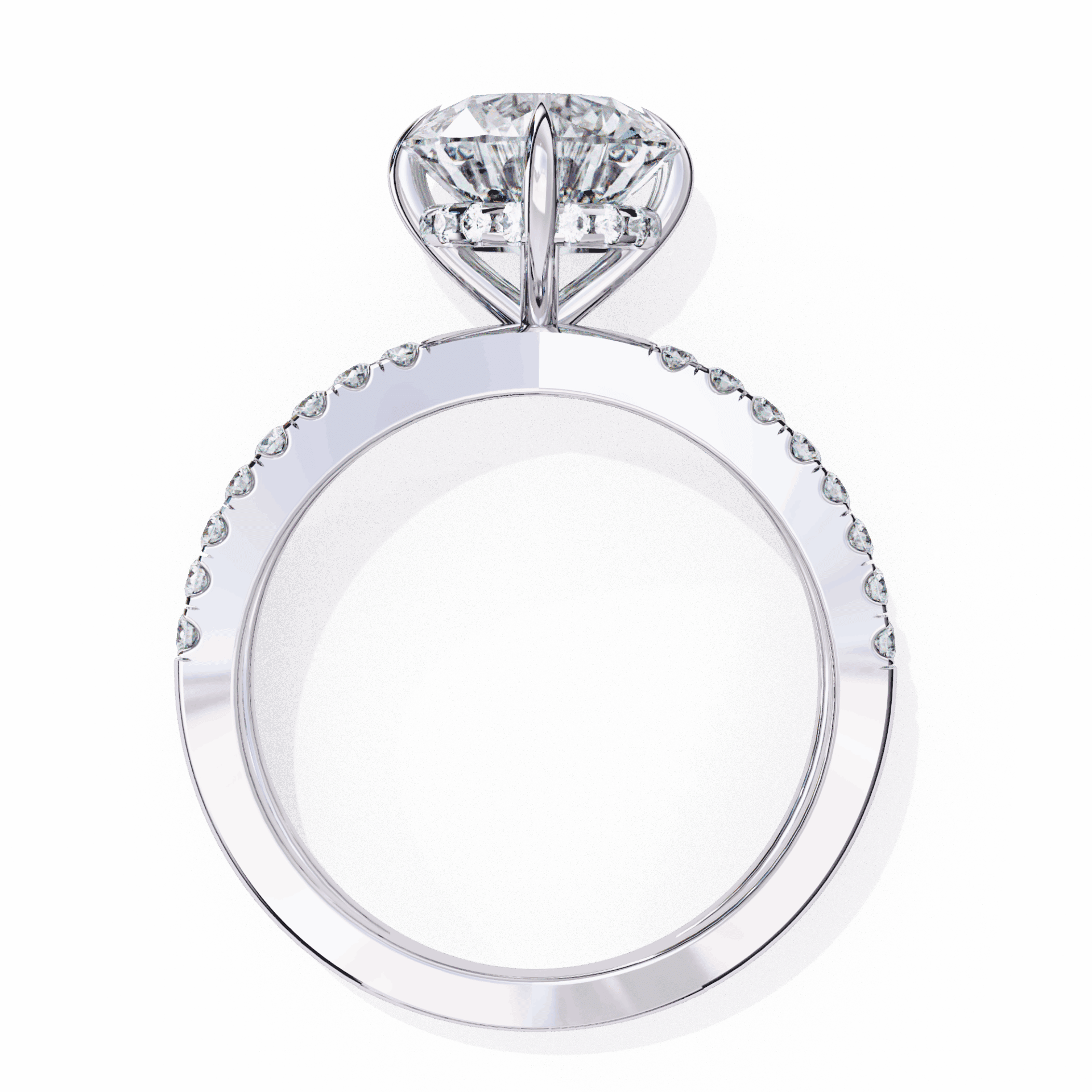 2.75 Carat Round Eternal Spark Solitaire Ring in Moissanite | House of Estara