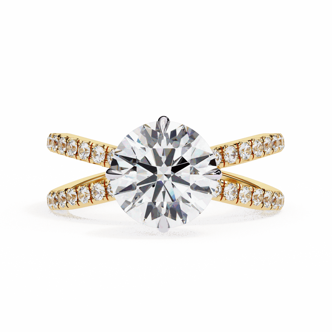 2.75 Carat Round Eternal Spark Solitaire Ring in Moissanite | House of Estara