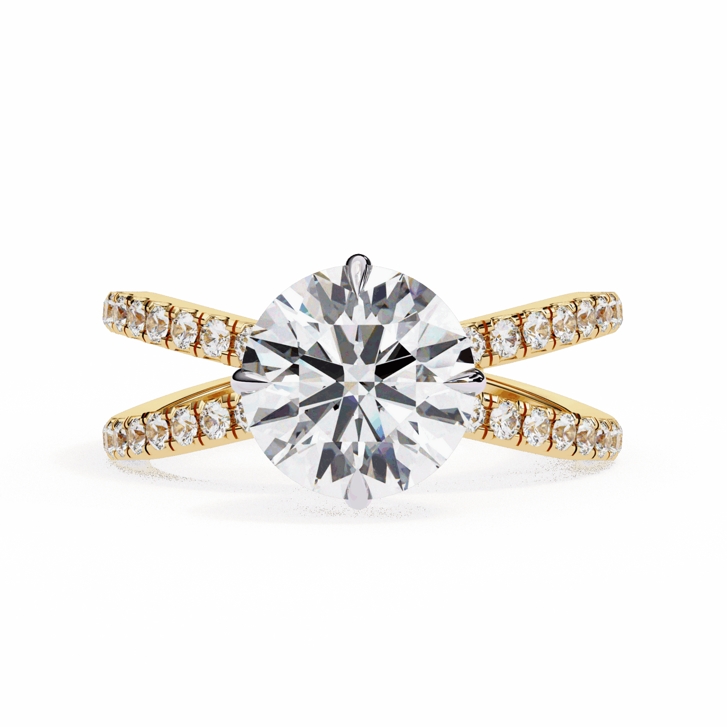2.75 Carat Round Eternal Spark Solitaire Ring in Moissanite | House of Estara