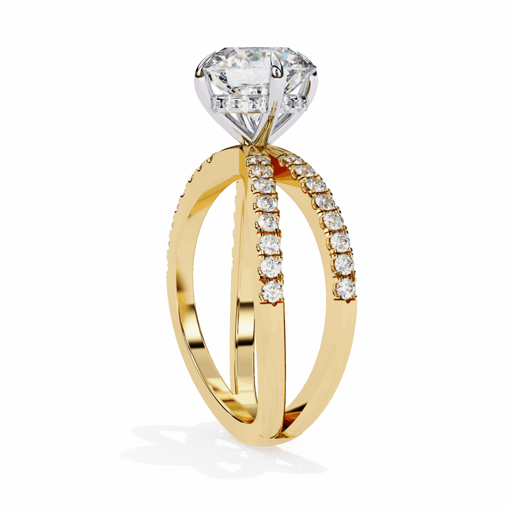2.75 Carat Round Eternal Spark Solitaire Ring in Moissanite | House of Estara