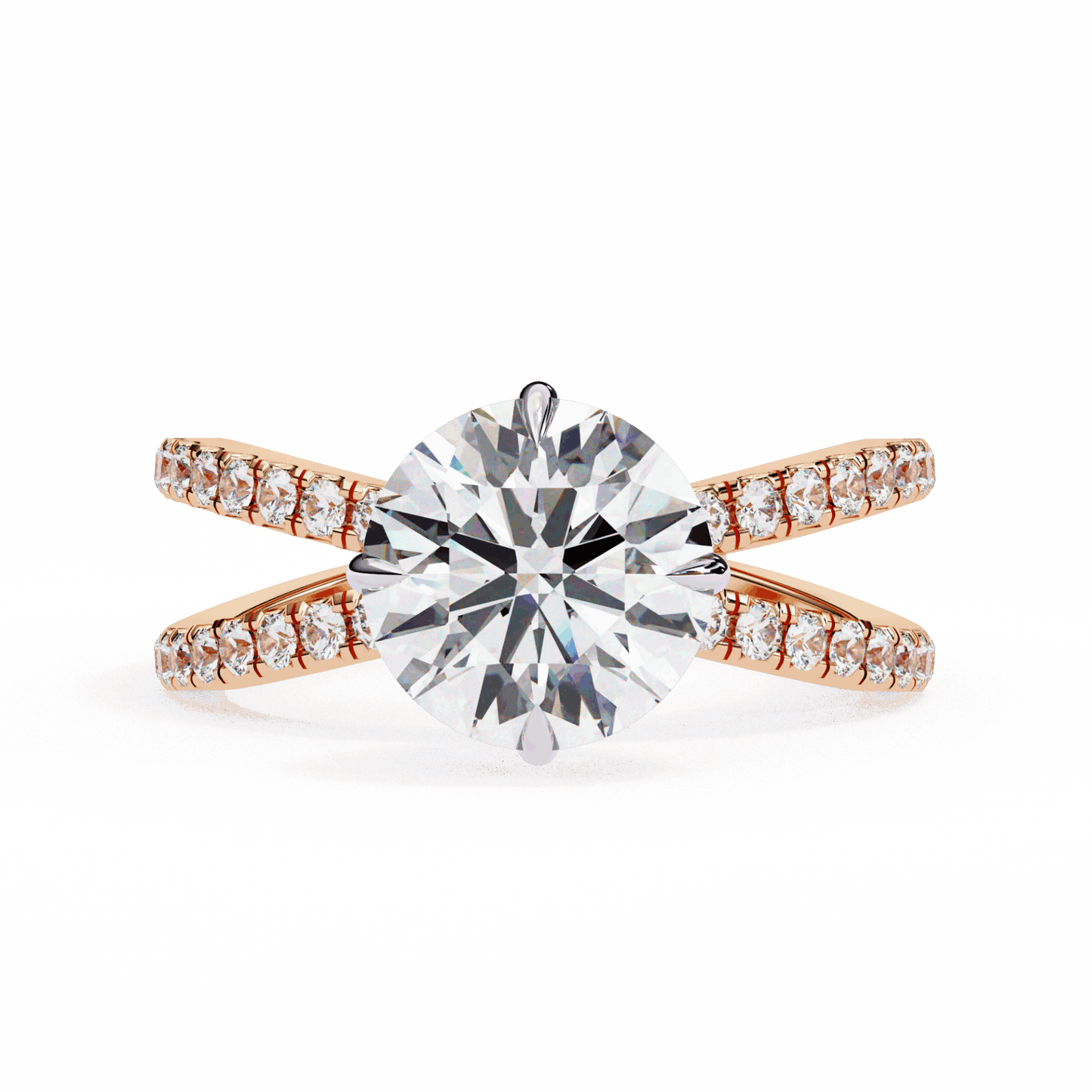 2.75 Carat Round Eternal Spark Solitaire Ring in Moissanite | House of Estara