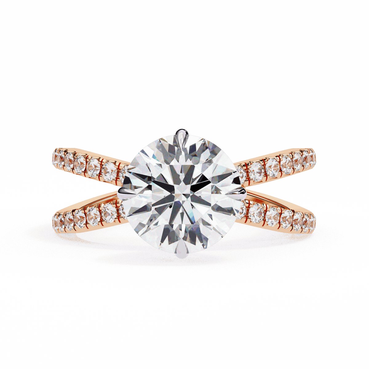 2.75 Carat Round Eternal Spark Solitaire Ring in Moissanite | House of Estara