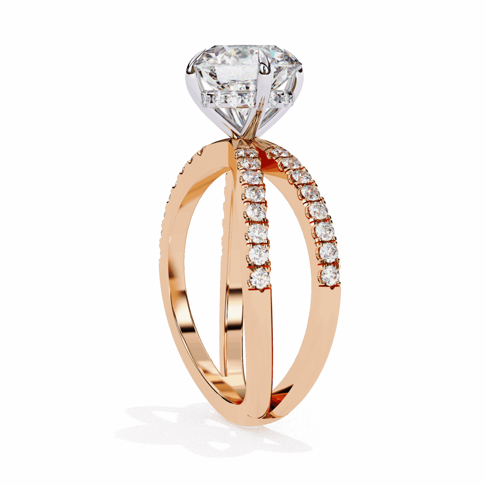 2.75 Carat Round Eternal Spark Solitaire Ring in Moissanite | House of Estara