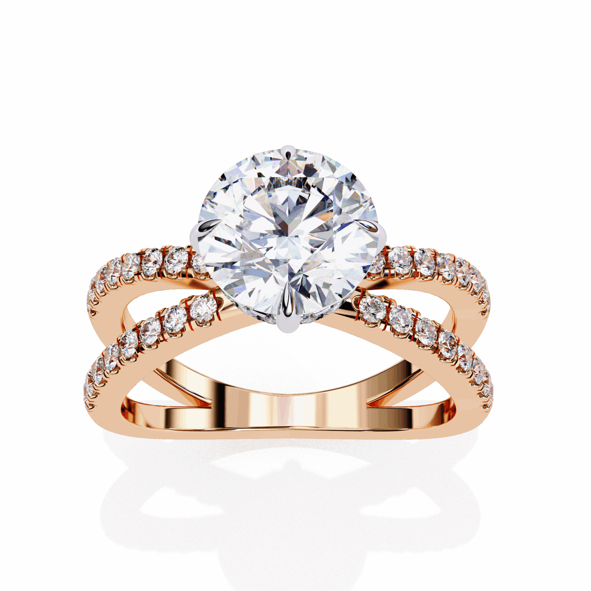 2.75 Carat Round Eternal Spark Solitaire Ring in Moissanite | House of Estara