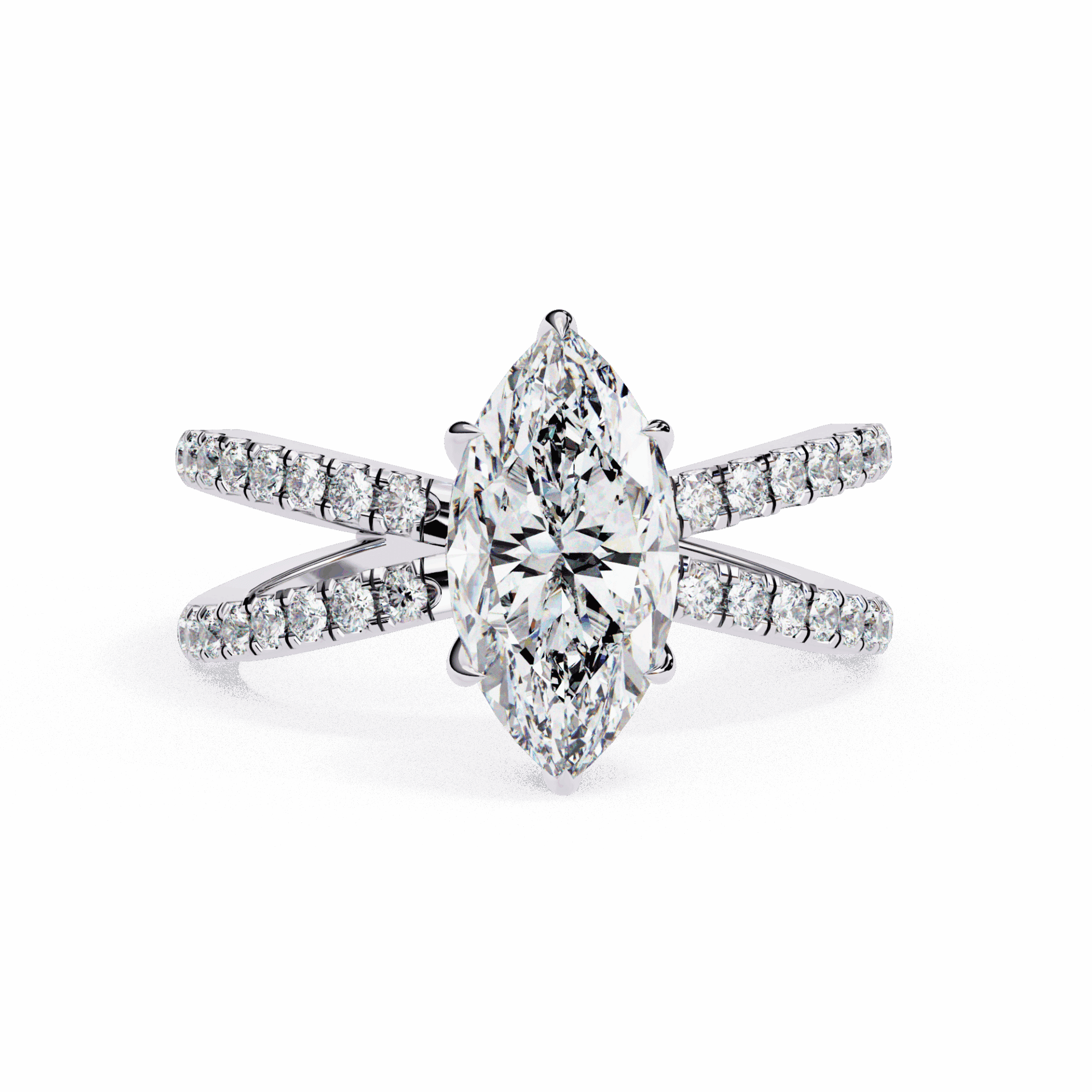 1.75 Carat Marquise Eternal Spark Solitaire Ring in Moissanite | House of Estara