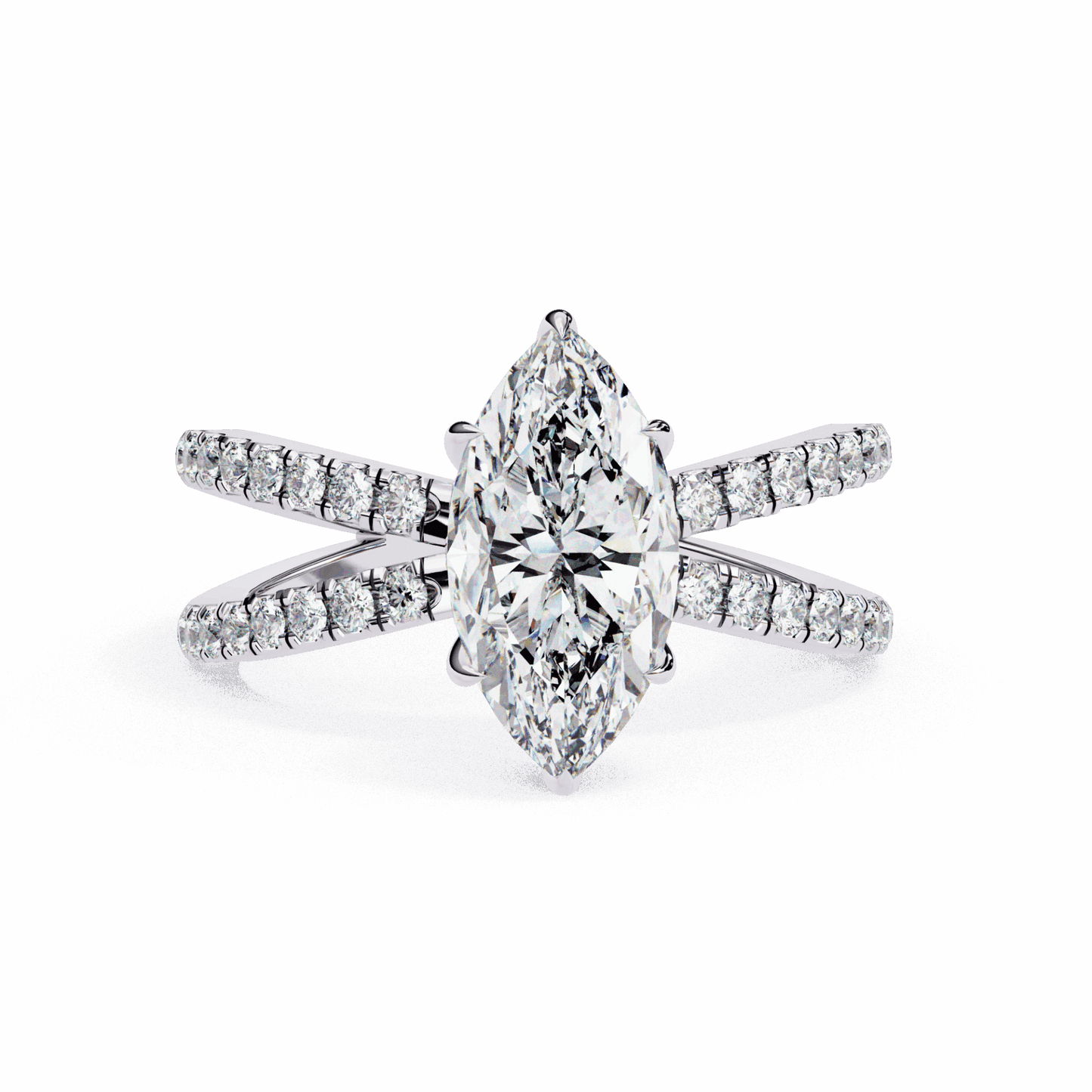 1.75 Carat Marquise Eternal Spark Solitaire Ring in Moissanite | House of Estara