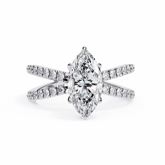 1.75 Carat Marquise Eternal Spark Solitaire Ring in Moissanite | House of Estara