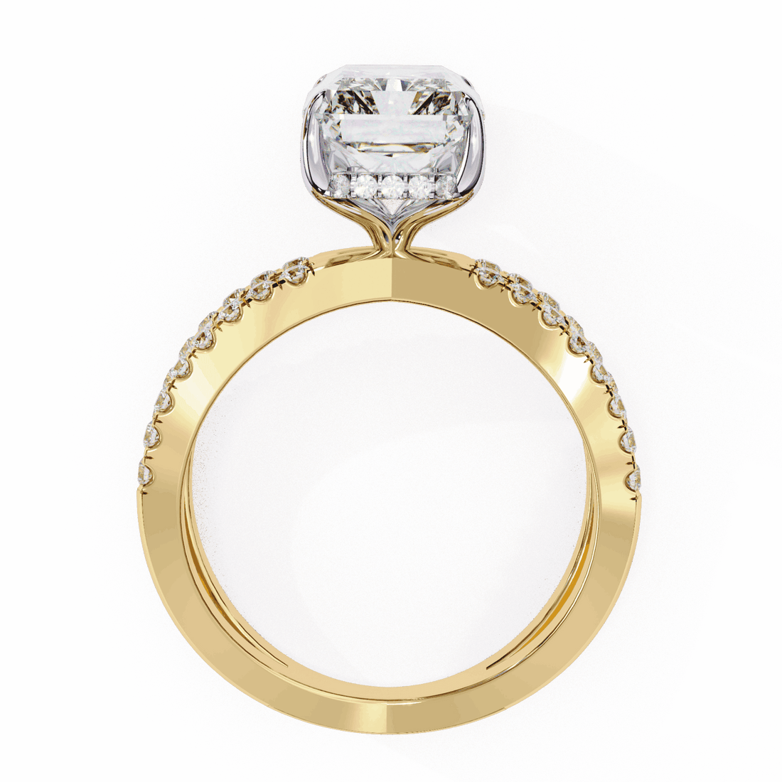 2.75 Carat Radiant Eternal Spark Solitaire Ring in Moissanite | House of Estara