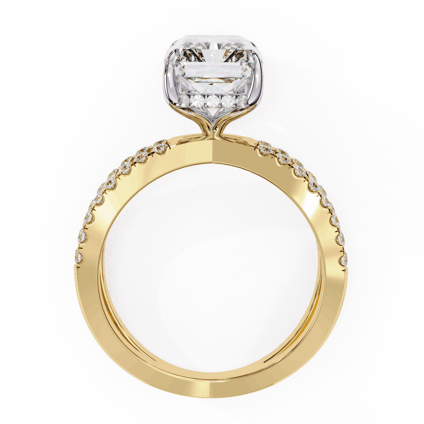 2.75 Carat Radiant Eternal Spark Solitaire Ring in Moissanite | House of Estara