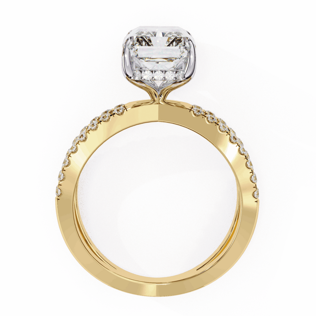 3 Carat Emerald Eternal Spark Solitaire Ring in Moissanite | House of Estara