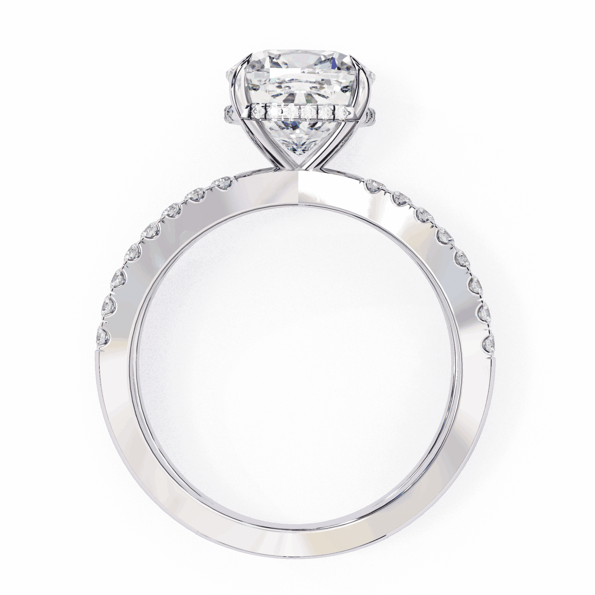 2.5 Carat Cushion Eternal Spark Solitaire Ring in Moissanite | House of Estara
