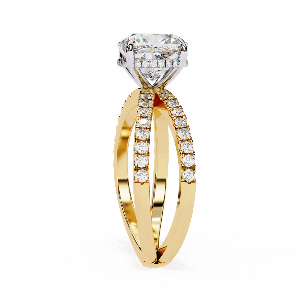 2.5 Carat Cushion Eternal Spark Solitaire Ring in Moissanite | House of Estara