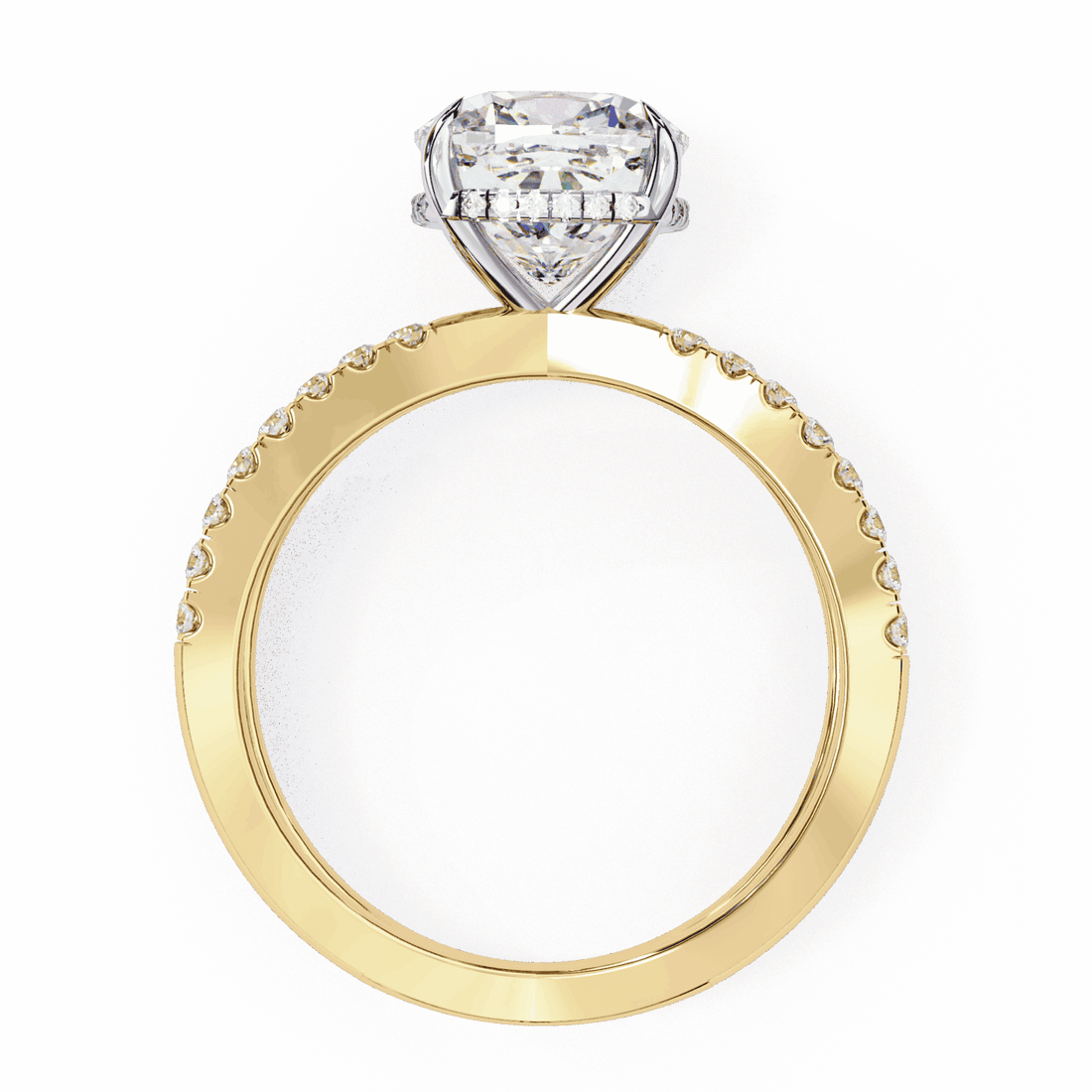2.5 Carat Cushion Eternal Spark Solitaire Ring in Moissanite | House of Estara