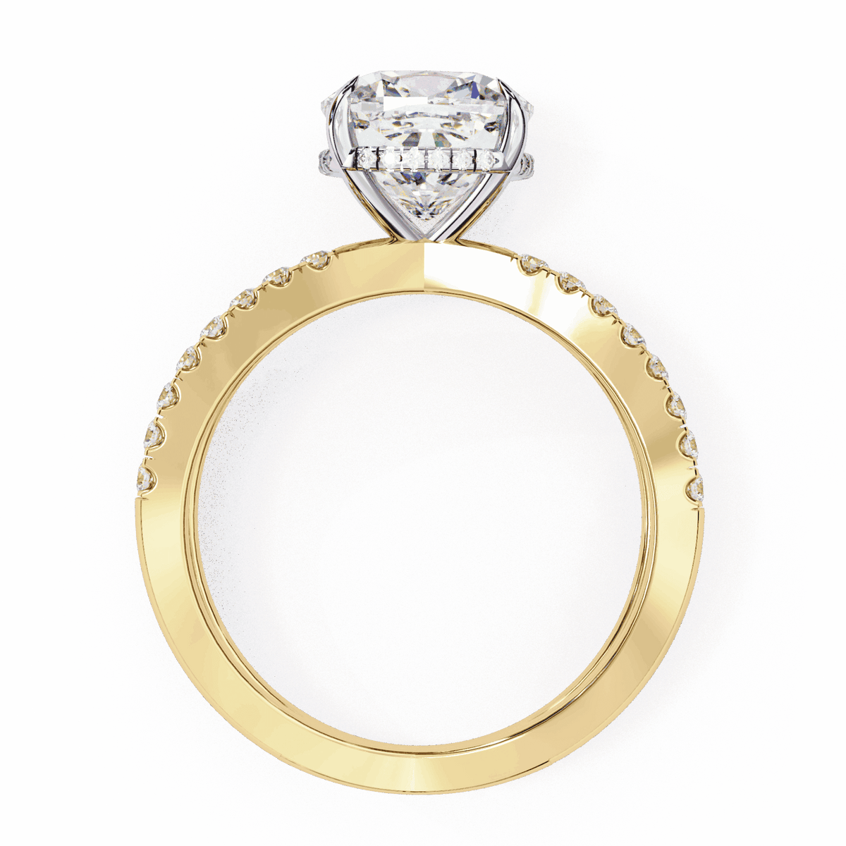 2.5 Carat Cushion Eternal Spark Solitaire Ring in Moissanite | House of Estara