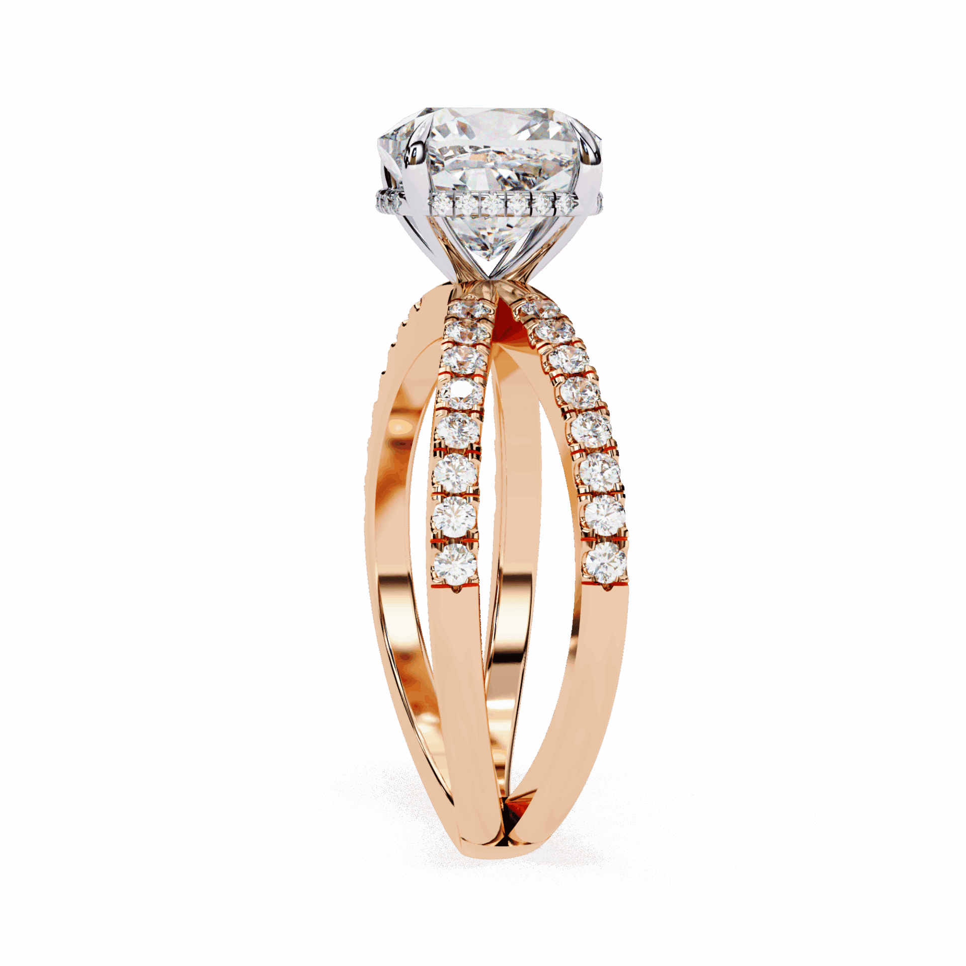 2.5 Carat Cushion Eternal Spark Solitaire Ring in Moissanite | House of Estara